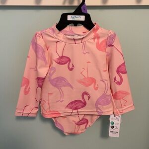 Carter’s Two Piece Flamingo Swim Suit